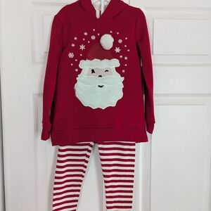 Festive Red Santa Kids Pajama Set
